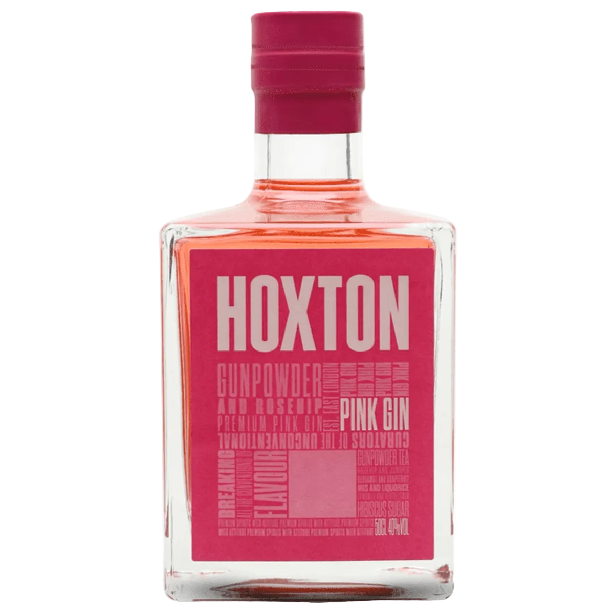 Hoxton Gunpowder & Rosehip Pink Gin 50cl The General Wine Company