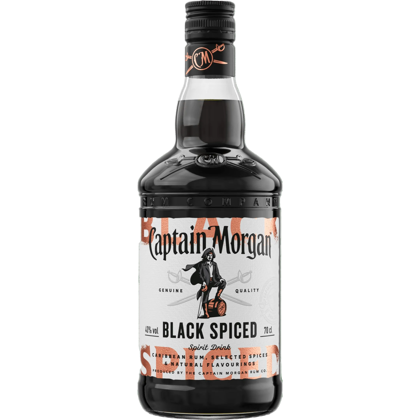 Captain Morgan Black Spiced Spirit Drink with Caribbean Rum The General Wine Company