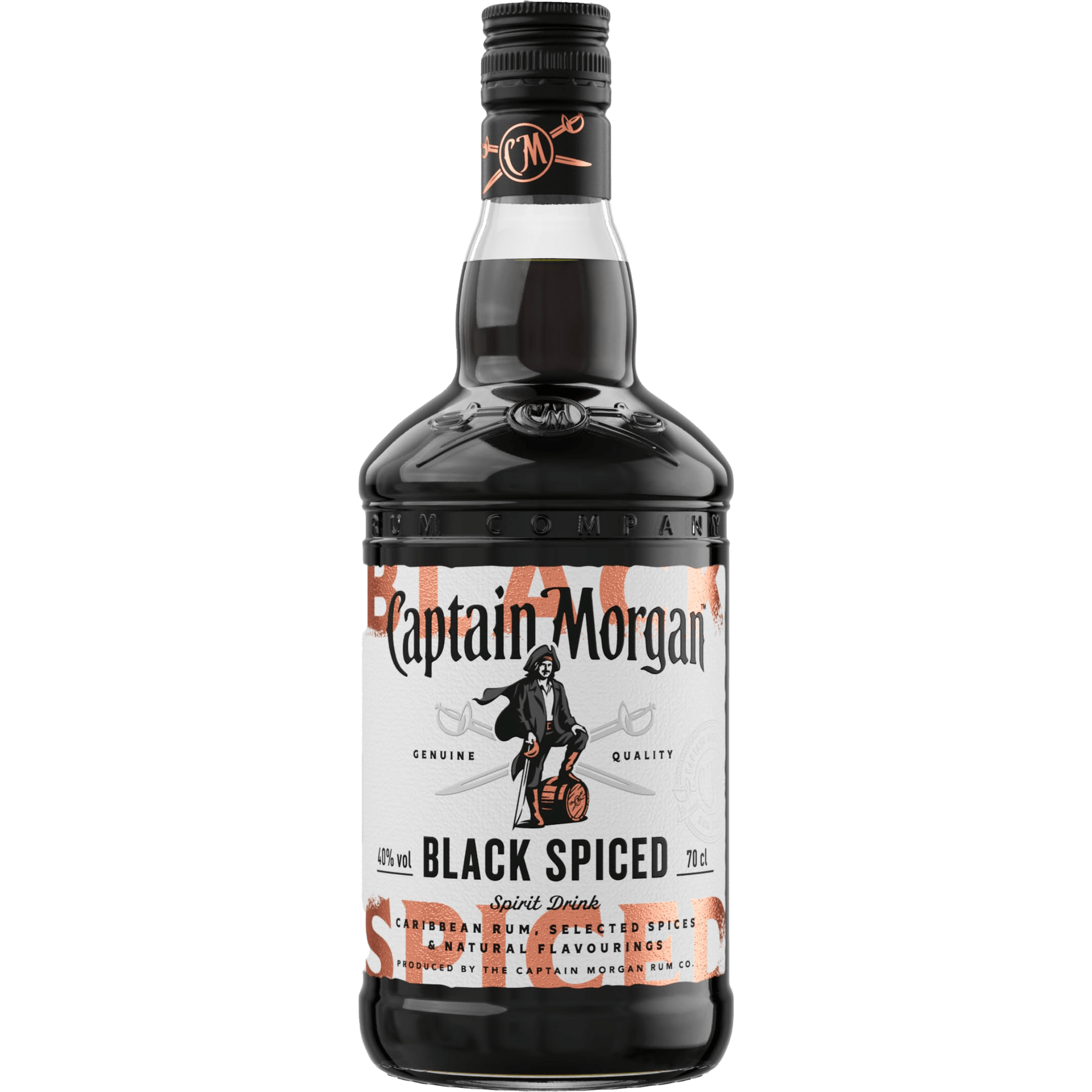 Captain Morgan Black Spiced Spirit Drink with Caribbean Rum The General Wine Company