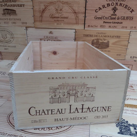Wine Estate Wooden Wine Box (12-Bottle)