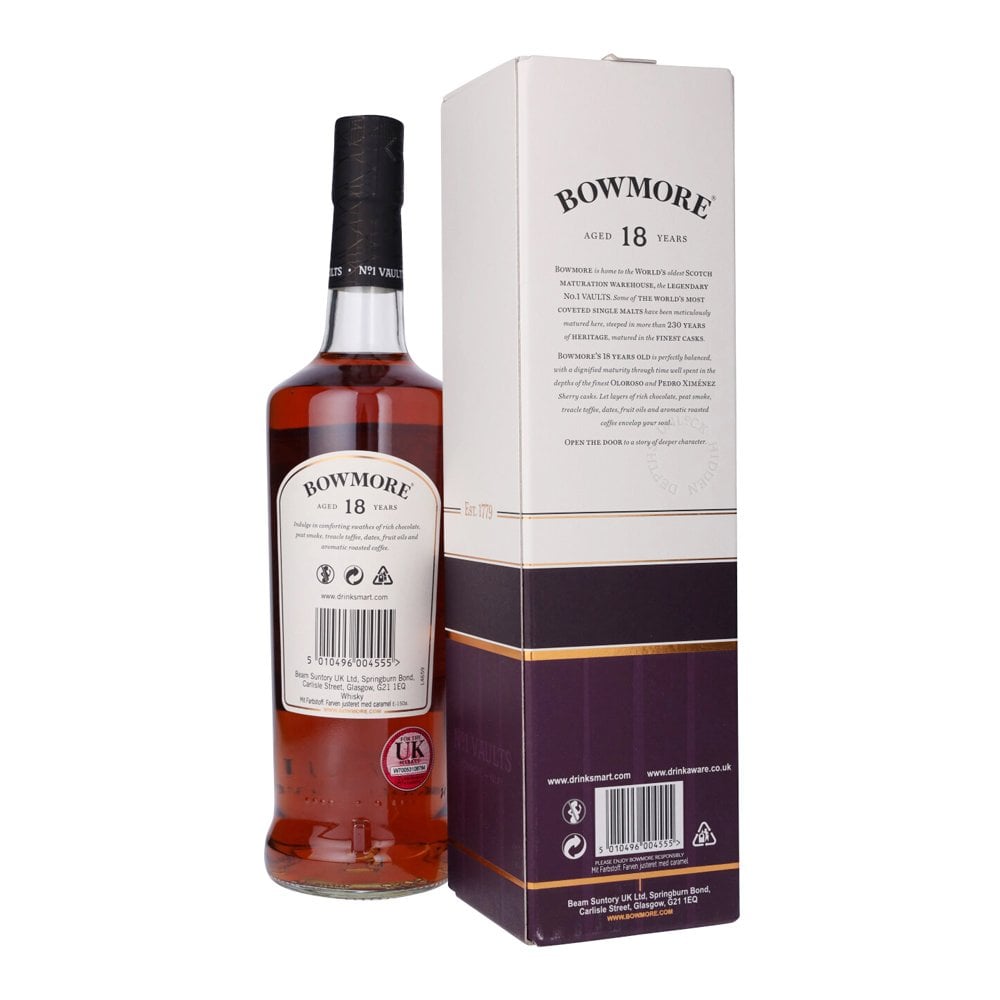 Bowmore 18 Year Old Deep & Complex Islay Single Malt – The General